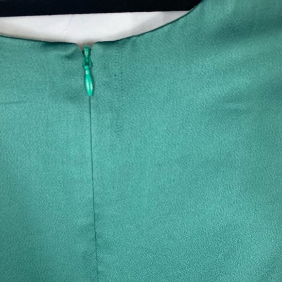 Jonathan Simkhai Ruched V-Neck Button Dress 8 - Picture 12 of 12